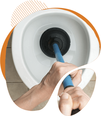 fix clogged toilet